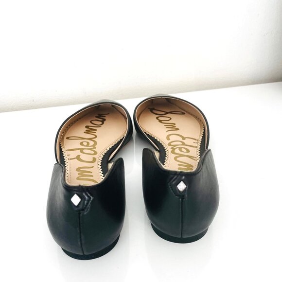 (NWT) Sam Edelman, Rodney, D' Orsay Flats, Pointed Toe, Black Leather, Size 5.5 - Picture 4 of 4